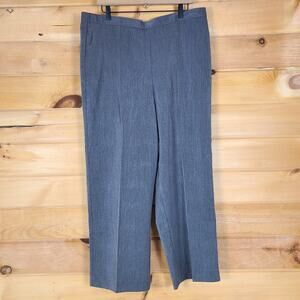 NWT Alfred Dunner Classic Fit Pant Proportioned Short Comfort Waist Charcoal 18